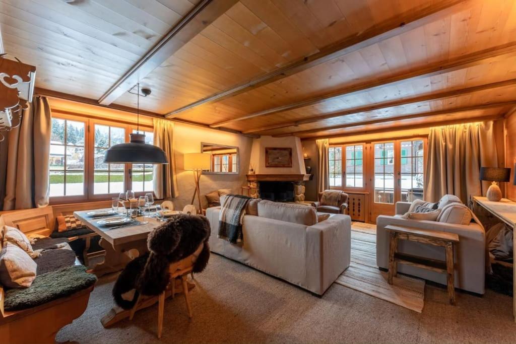 Charming Alpine Apartment Gstaad Zewnętrze zdjęcie